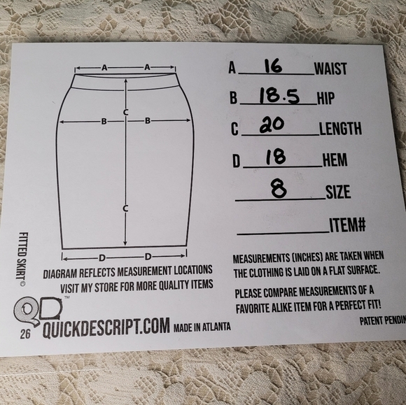 𝅺Cynthia Rowley Cream Lace Dressy Skirt. - Picture 10 of 11